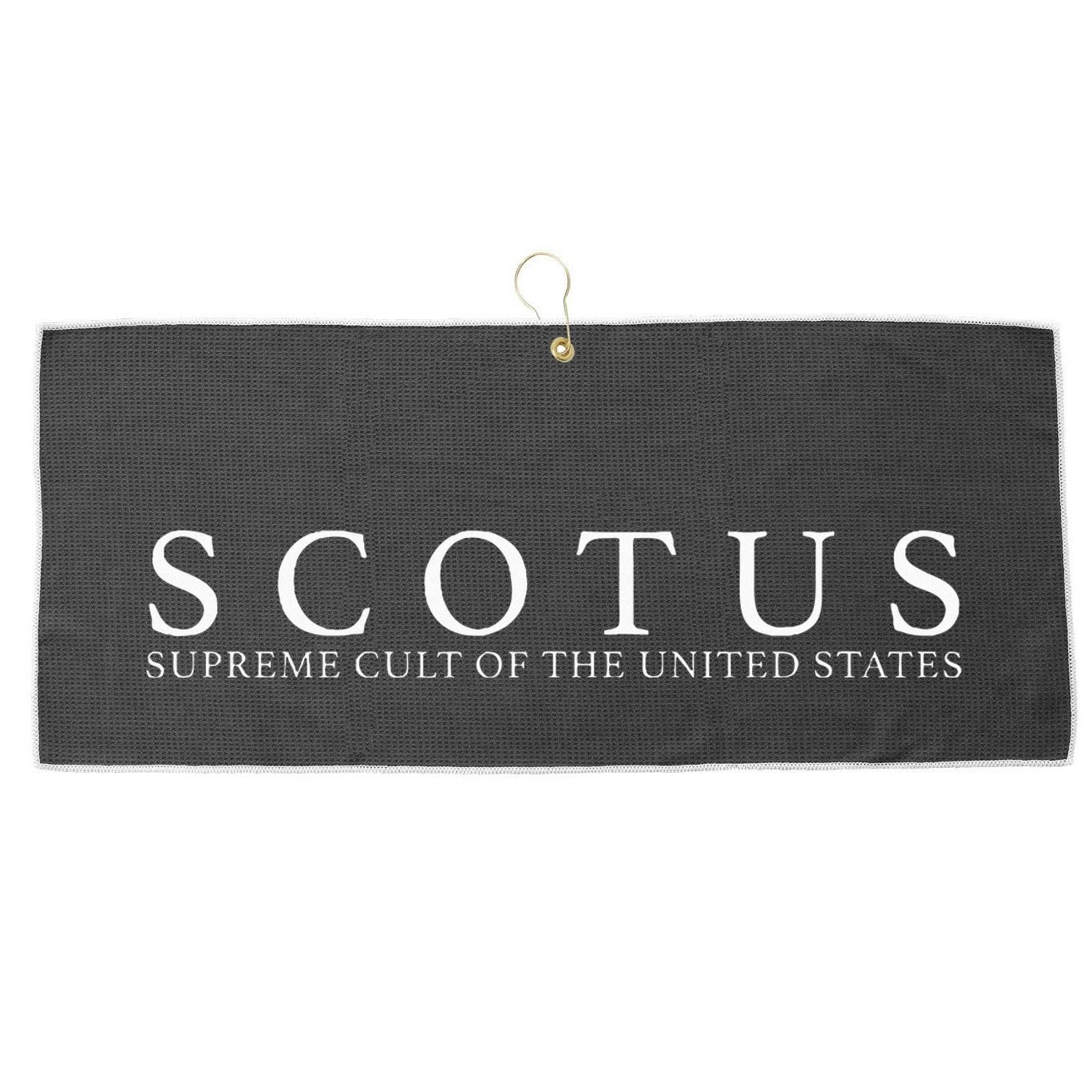 Scotus Supreme Cult Large Microfiber Waffle Golf Towel