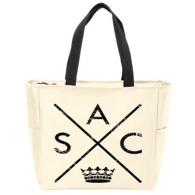 Sacramento Sactown California Nor Cal Capital Zip Tote Bag