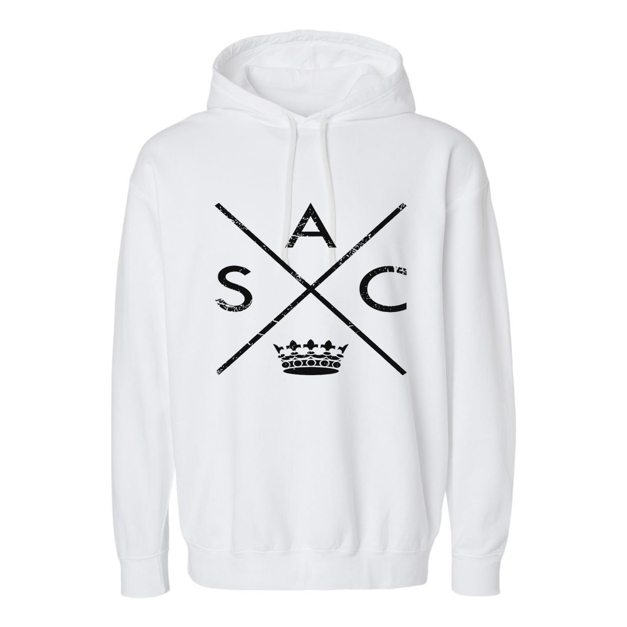 Sacramento Sactown California Nor Cal Capital Garment-Dyed Fleece Hoodie