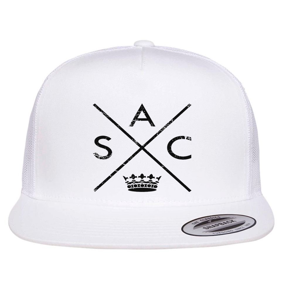 Sacramento Sactown California Nor Cal Capital Flat Bill Trucker Hat