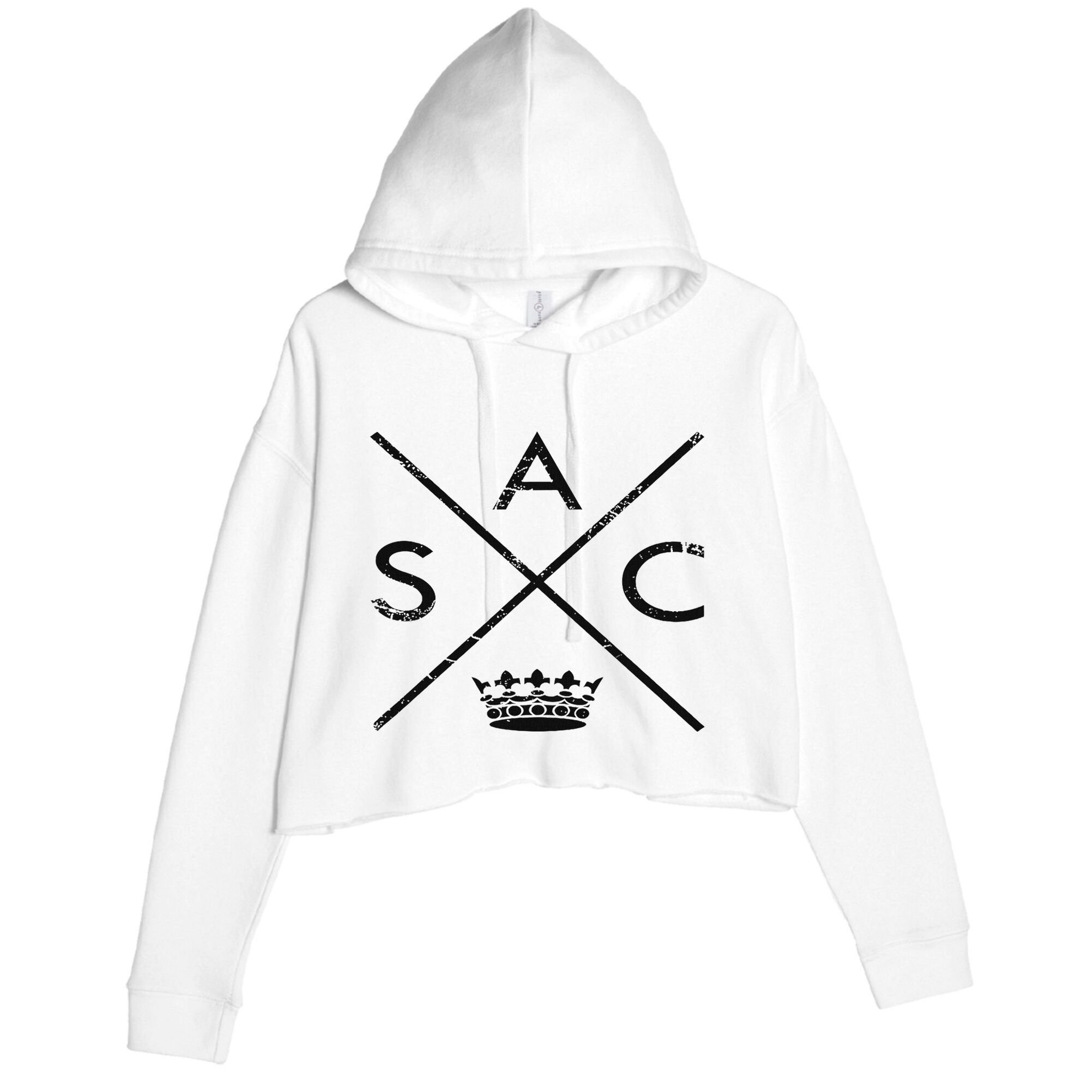 Sacramento Sactown California Nor Cal Capital Crop Fleece Hoodie