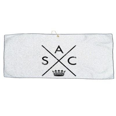Sacramento Sactown California Nor Cal Capital Large Microfiber Waffle Golf Towel