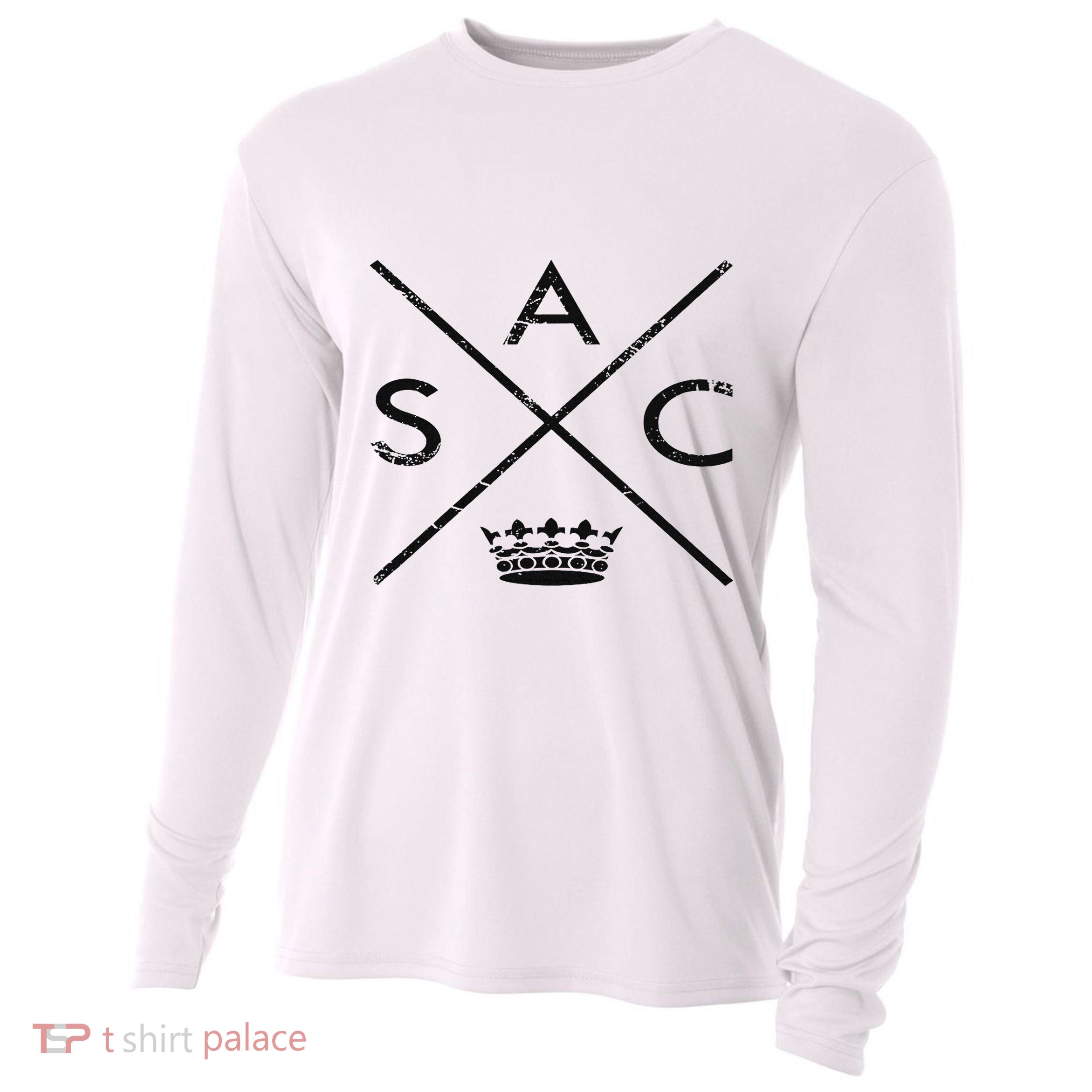Sacramento Sactown California Nor Cal Capital Cooling Performance Long Sleeve Crew