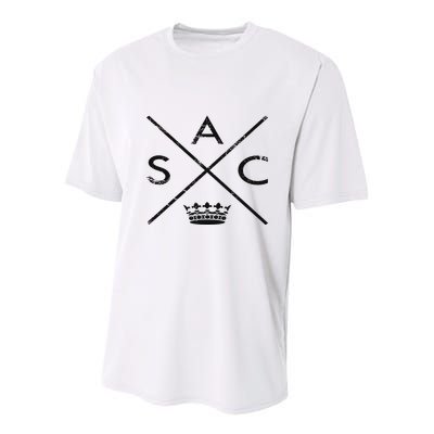 Sacramento Sactown California Nor Cal Capital Youth Performance Sprint T-Shirt