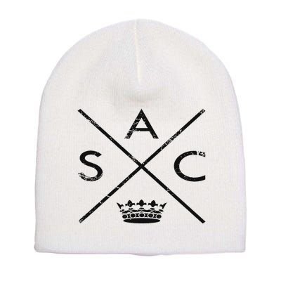 Sacramento Sactown California Nor Cal Capital Short Acrylic Beanie