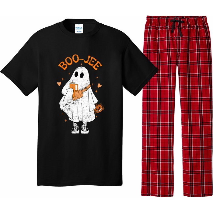 Spooky Season Cute Ghost Halloween Boujee Boo Jee Pajama Set