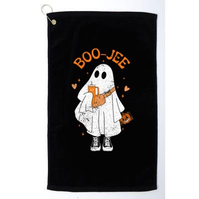 Spooky Season Cute Ghost Halloween Boujee Boo Jee Platinum Collection Golf Towel