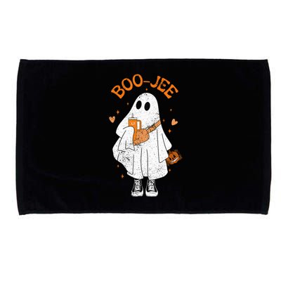 Spooky Season Cute Ghost Halloween Boujee Boo Jee Microfiber Hand Towel