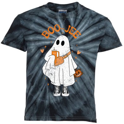 Spooky Season Cute Ghost Halloween Boujee Boo Jee Kids Tie-Dye T-Shirt