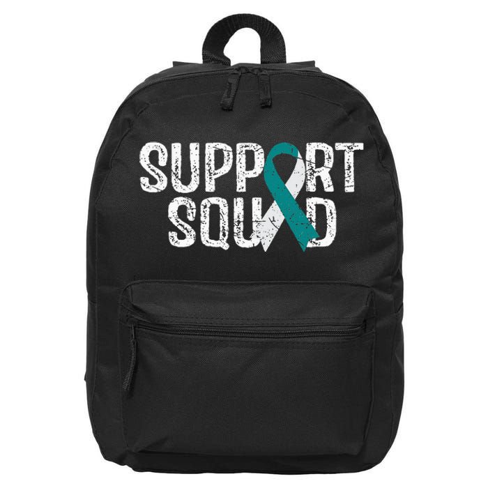 Support Squad Cervical Cancer Awareness 16 in Basic Backpack