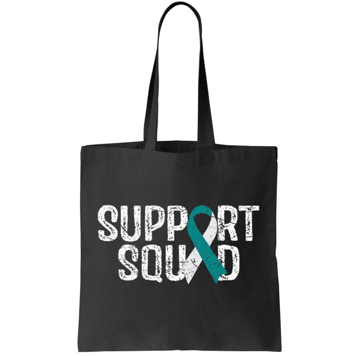 Support Squad Cervical Cancer Awareness Tote Bag