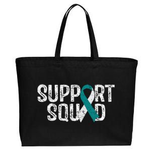 Support Squad Cervical Cancer Awareness Cotton Canvas Jumbo Tote