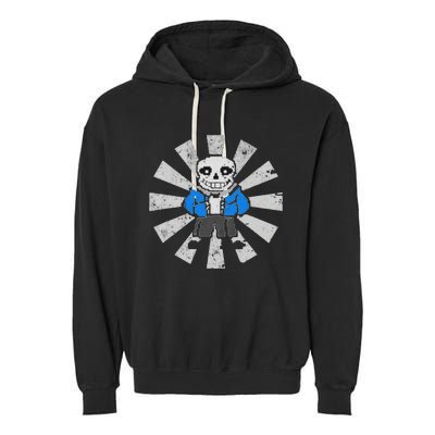 Sans Skeleton Cool Pixel Art Costume Garment-Dyed Fleece Hoodie