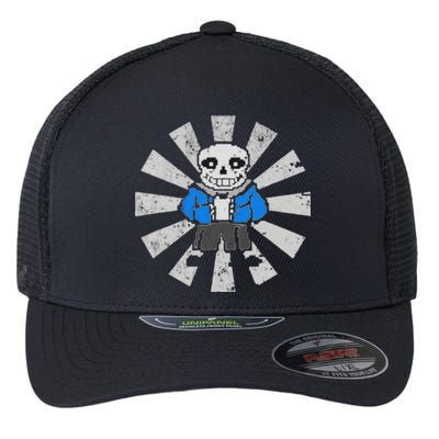 Sans Skeleton Cool Pixel Art Costume Flexfit Unipanel Trucker Cap