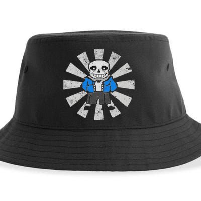 Sans Skeleton Cool Pixel Art Costume Sustainable Bucket Hat