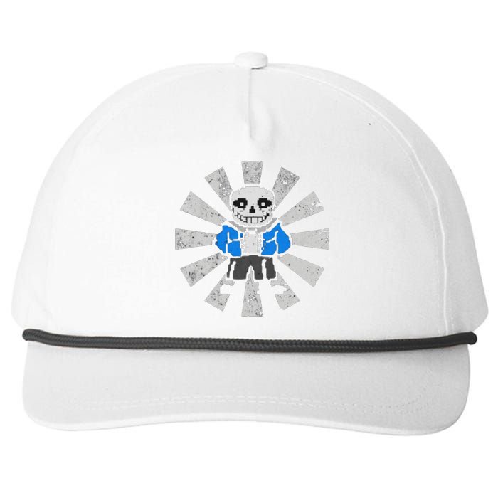 Sans Skeleton Cool Pixel Art Costume Snapback Five-Panel Rope Hat