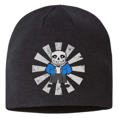 Sans Skeleton Cool Pixel Art Costume Sustainable Beanie