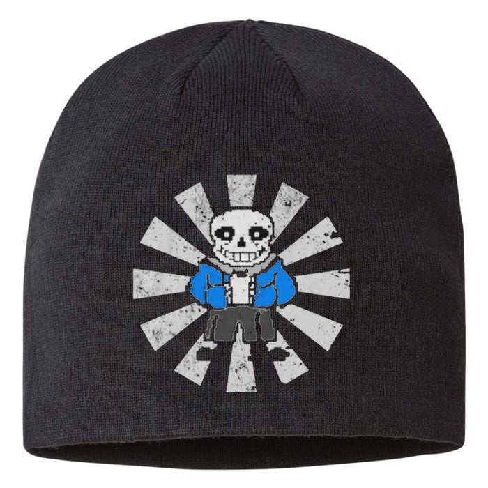 Sans Skeleton Cool Pixel Art Costume Sustainable Beanie