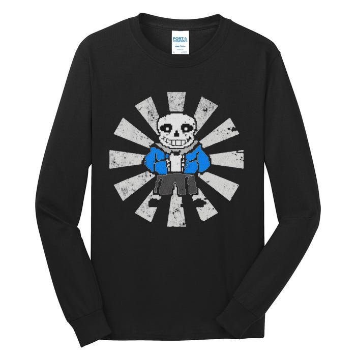 Sans Skeleton Cool Pixel Art Costume Tall Long Sleeve T-Shirt