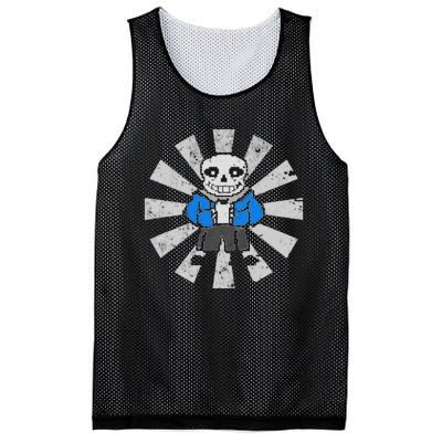 Sans Skeleton Cool Pixel Art Costume Mesh Reversible Basketball Jersey Tank