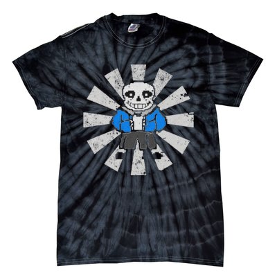 Sans Skeleton Cool Pixel Art Costume Tie-Dye T-Shirt