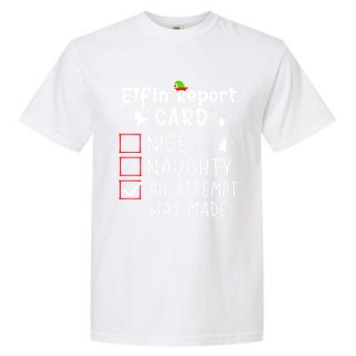 Sarcastic Sayings Christmas Nice Naughty Funny Xmas List Gift Garment-Dyed Heavyweight T-Shirt