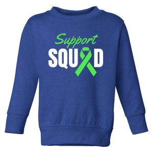 Support Squad Celiac Disease Awareness Green Ribbon Gift Toddler Sweatshirt