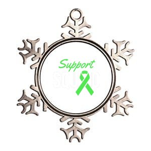 Support Squad Celiac Disease Awareness Green Ribbon Gift Metallic Star Ornament