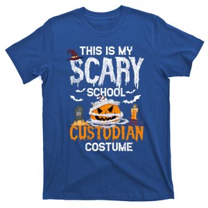 Scary School Custodian Funny Halloween Janitor Graphic Great Gift T-Shirt