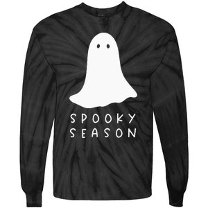 Spooky Season Cute Halloween Tie-Dye Long Sleeve Shirt