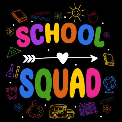 School Squad Colorful Education Fun T-Shirt