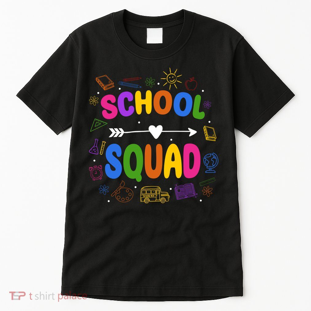School Squad Colorful Education Fun Tall T-Shirt