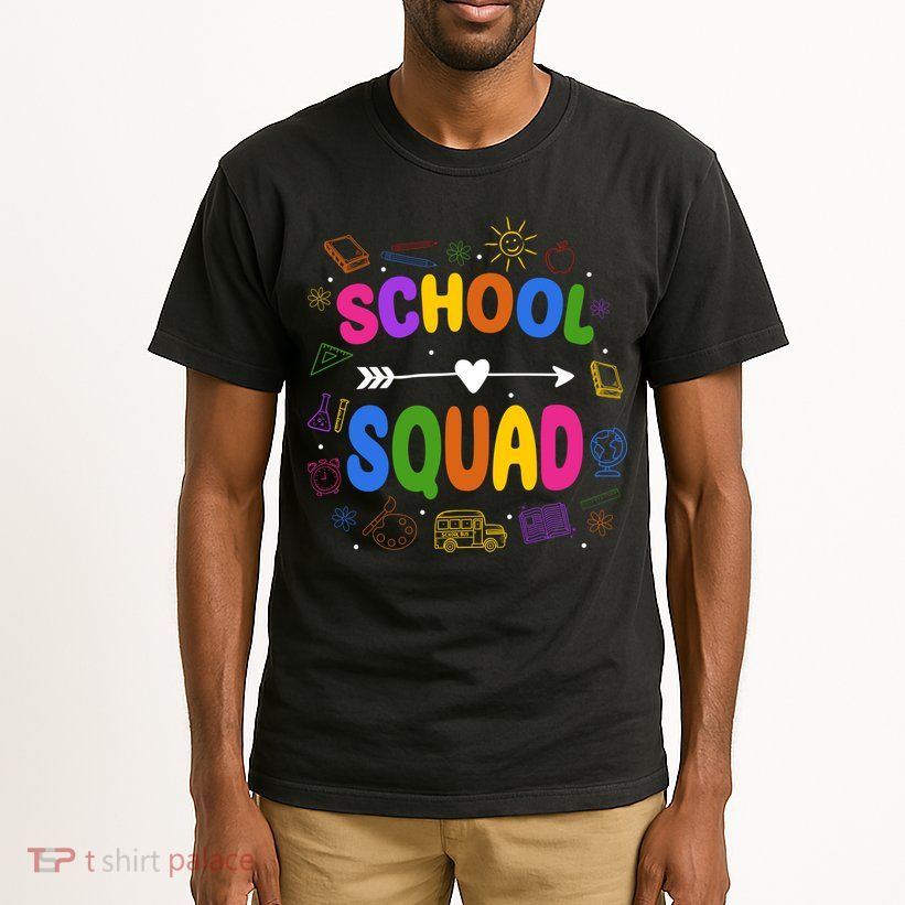 School Squad Colorful Education Fun Tall T-Shirt