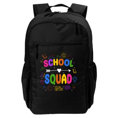 School Squad Colorful Education Fun Daily Commute Backpack