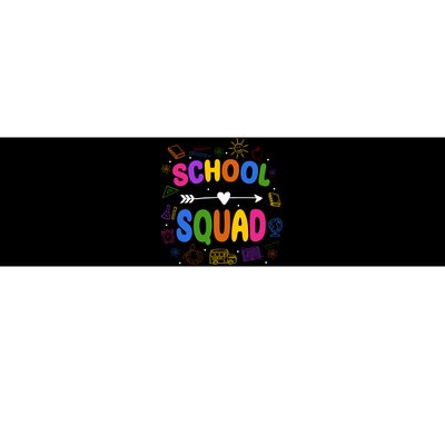 School Squad Colorful Education Fun Bumper Sticker