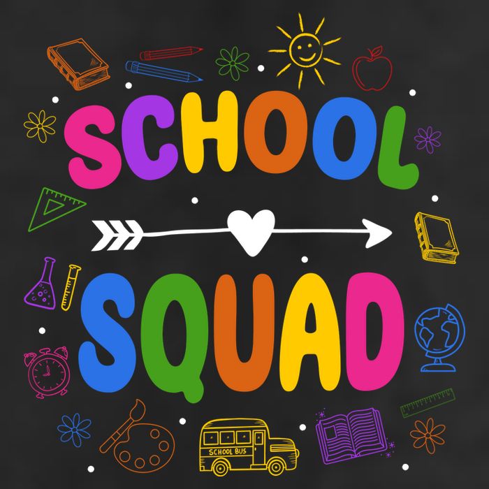 School Squad Colorful Education Fun Beanie