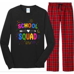 School Squad Colorful Education Fun Long Sleeve Pajama Set