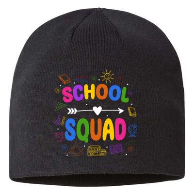 School Squad Colorful Education Fun Sustainable Beanie