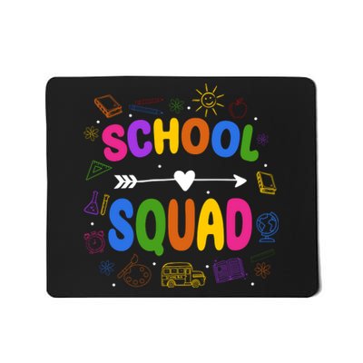 School Squad Colorful Education Fun Mousepad