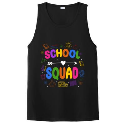 School Squad Colorful Education Fun PosiCharge Competitor Tank