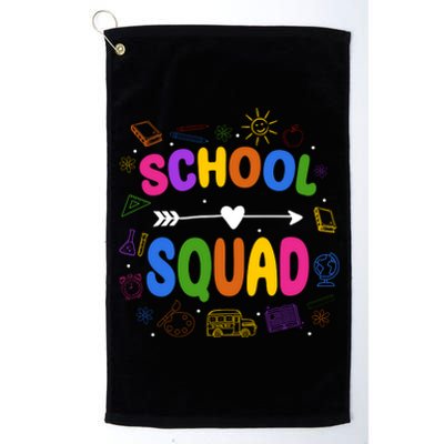 School Squad Colorful Education Fun Platinum Collection Golf Towel