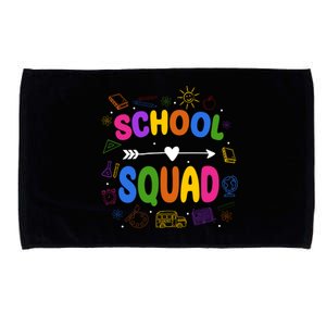 School Squad Colorful Education Fun Microfiber Hand Towel