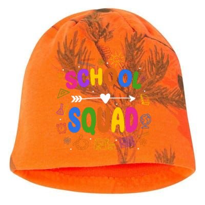 School Squad Colorful Education Fun Kati - Camo Knit Beanie