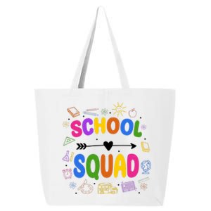 School Squad Colorful Education Fun 25L Jumbo Tote