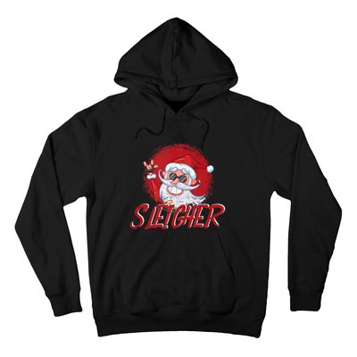 Sleigher Santa Claus Funny Merry Christmas Rock Xmas Lover Tank Top Hoodie