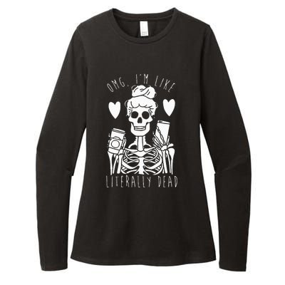 Spooky Skeleton Costume for a Lazy Halloween Look Womens CVC Long Sleeve Shirt