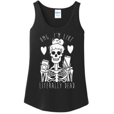 Spooky Skeleton Costume for a Lazy Halloween Look Ladies Essential Tank