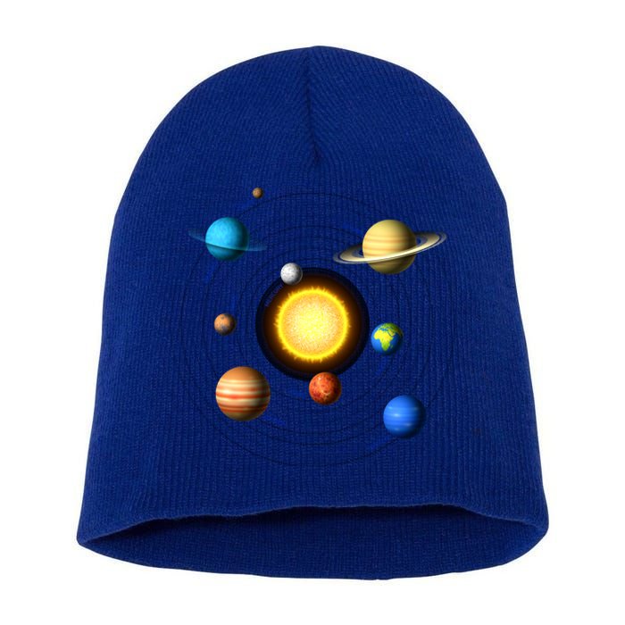 Solar System Cool Gift Perfect Space Enthusiasts Gift Gift Short Acrylic Beanie