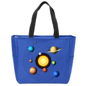 Solar System Cool Gift Perfect Space Enthusiasts Gift Gift Zip Tote Bag