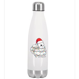 Silkie Silky Chicken Funny Christmas Stainless Steel Insulated Water Bottle